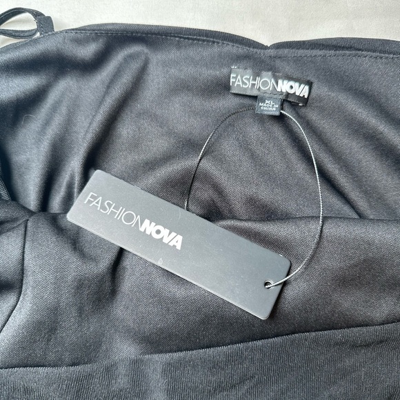 Fashion Nova Kiara One Shoulder Mesh Bodysuit, New, Size XL - Picture 8 of 13